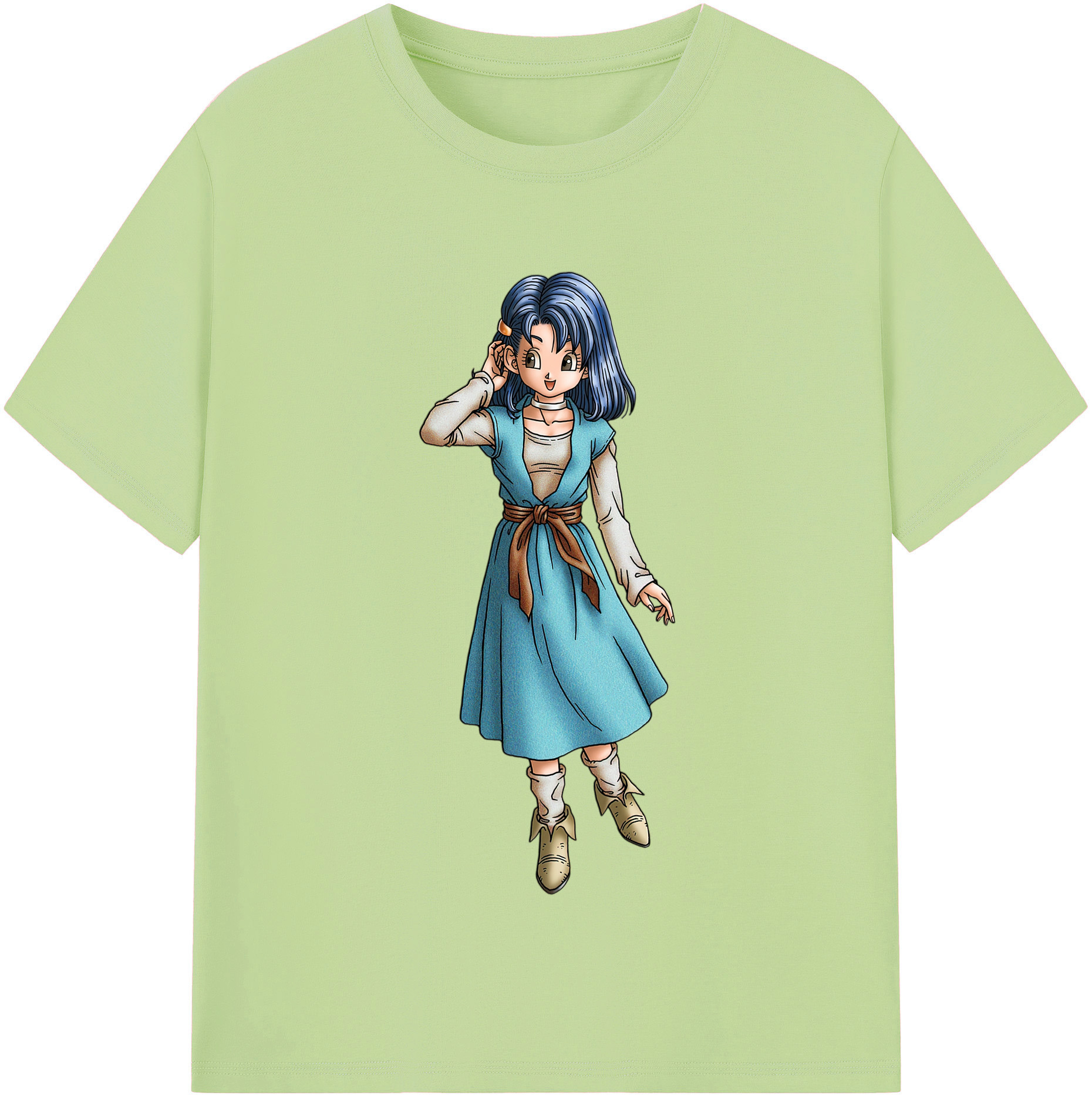 （画像用） ドラゴンクエスト Doragon Kuesuto Dragon Quest 綿100％半袖Tシャツ（フロントプリント）